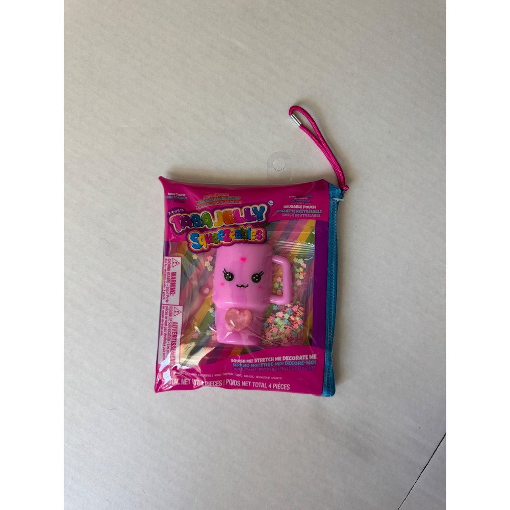 TabaJelly Squeezables Pink Cup Squishy DIY Sensory Fidget Toy NEW